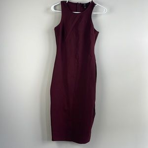 Maroon business dress sleeveless small can be used as casual as well